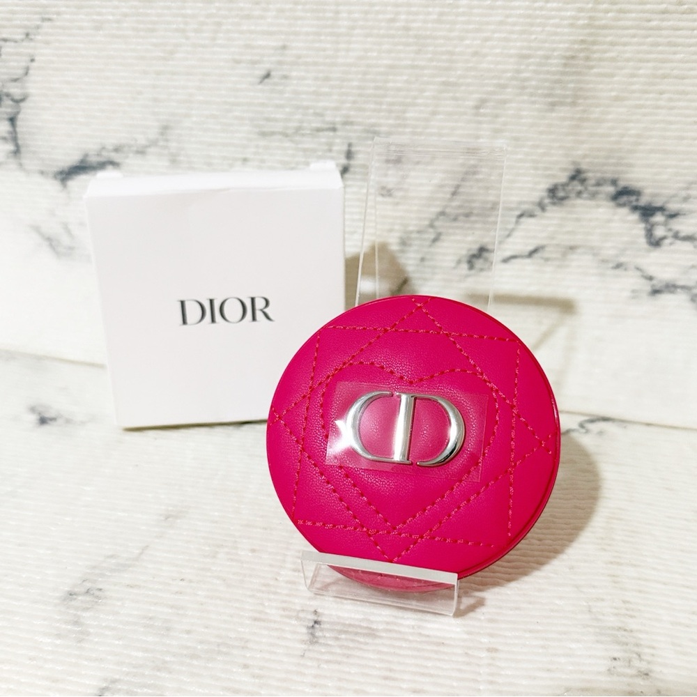 Dior Beauty Fuchsia Pink Quilted Compact Mirror - Picture 6 of 11